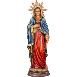 Esculturas do Coração Imaculado de Maria – Arte sacra em madeira