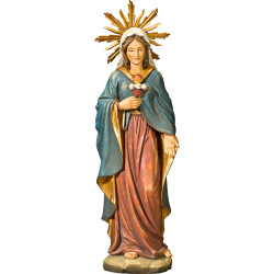 Esculturas do Coração Imaculado de Maria – Arte sacra em madeira