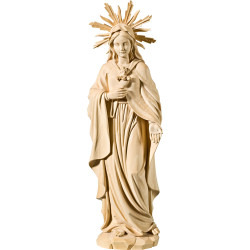 Esculturas do Coração Imaculado de Maria – Arte sacra em madeira
