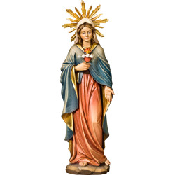 Esculturas do Coração Imaculado de Maria – Arte sacra em madeira
