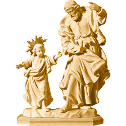 São José e o Menino Jesus em madeira | Bergland