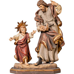 San José y el Niño Jesús en madera | Bergland