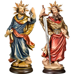 São Pedro e S. Paulo com auréola