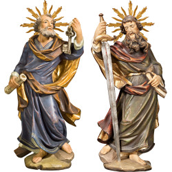 São Pedro e S. Paulo com auréola