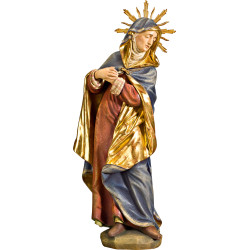Maria per crocefissione con aureola