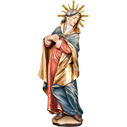 Maria por crucificação com auréola