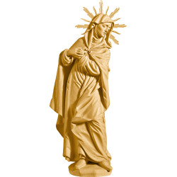 Maria por crucificação com auréola