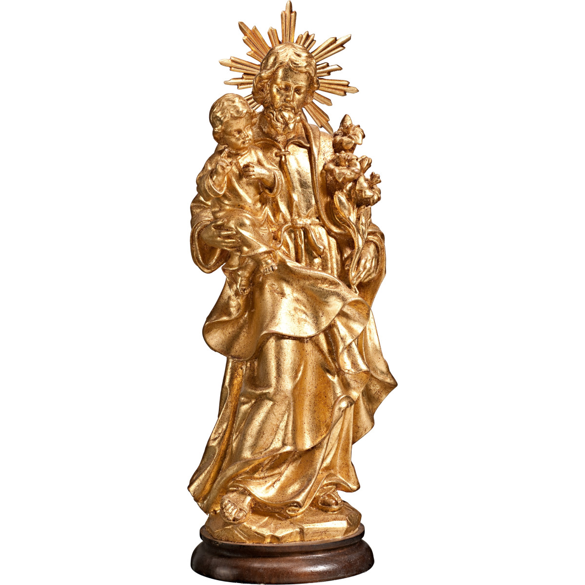 San José con Niño Jesús y aureola