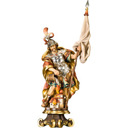 São Floriano barroco com pedestalo