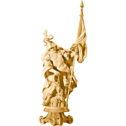 São Floriano barroco com pedestalo