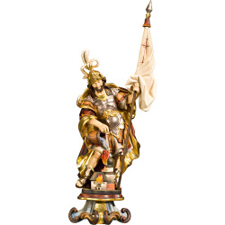 São Floriano barroco com pedestalo