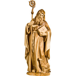 San Benito de Nursia - Escultura en madera Bergland