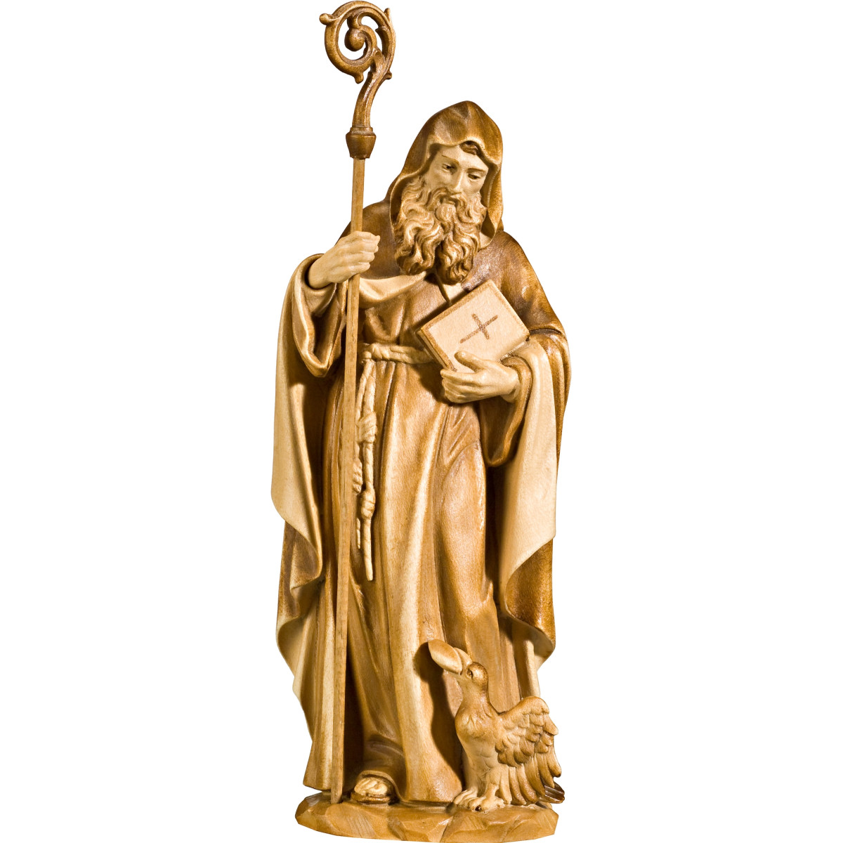 San Benito de Nursia - Escultura en madera Bergland