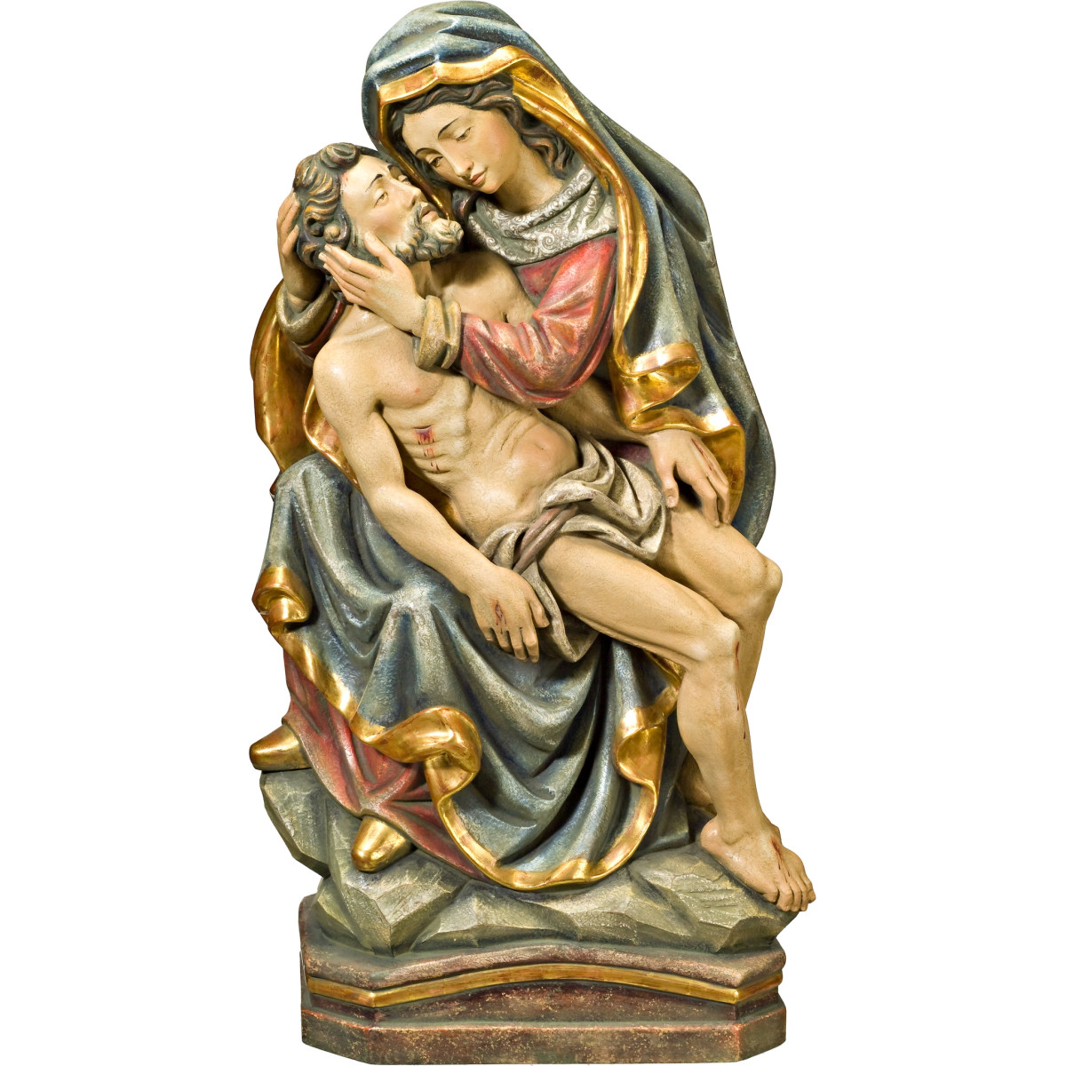 Pietà em madeira esculpida | Bergland