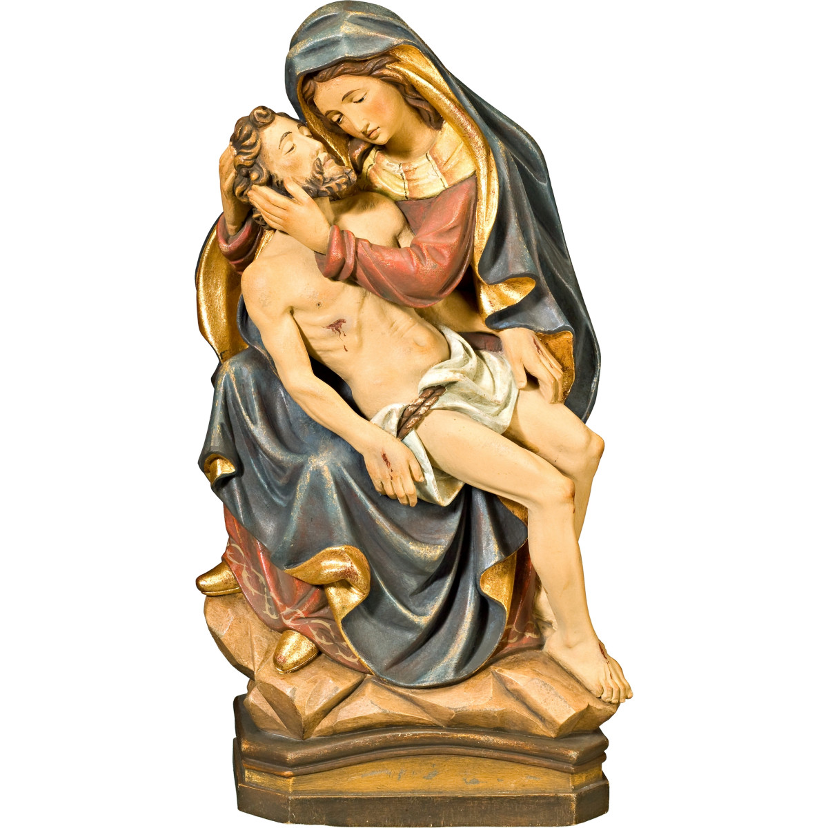 Pietà in legno scolpito | Bergland