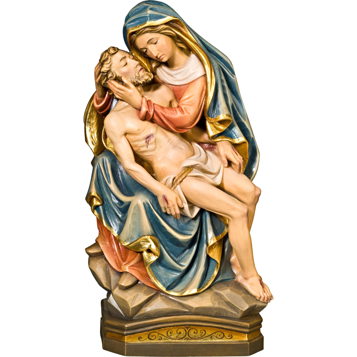 Pietà em madeira esculpida | Bergland