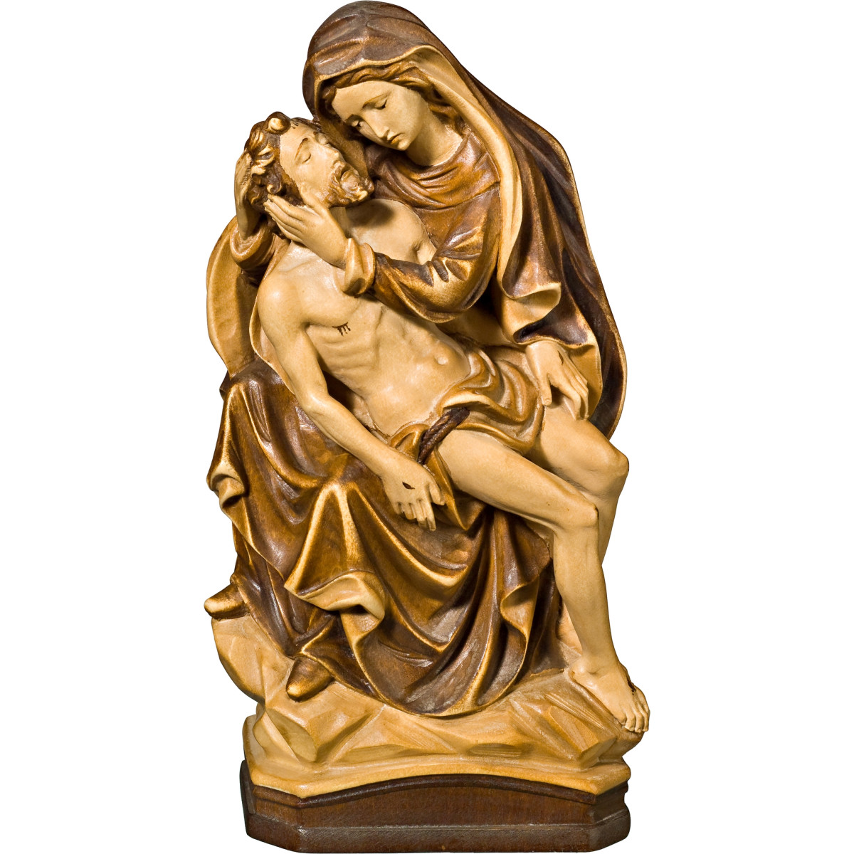 Pietà in legno scolpito | Bergland