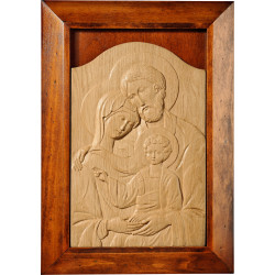 Icon Holy Family Byzantine with frame