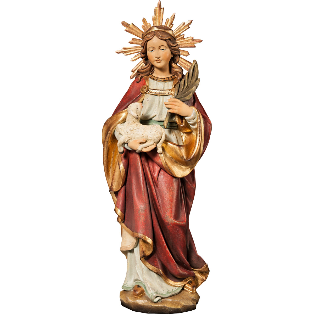 S. Agnese con aureola