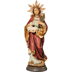 Santa Inês com auréola