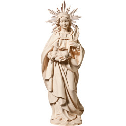 Santa Inês com auréola