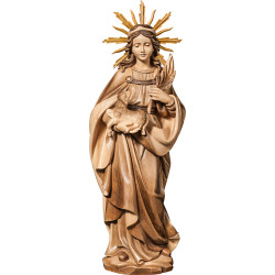 Santa Inês com auréola