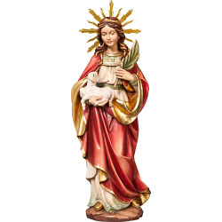 St. Agnes with aureole