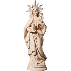 S. Barbara con aureola