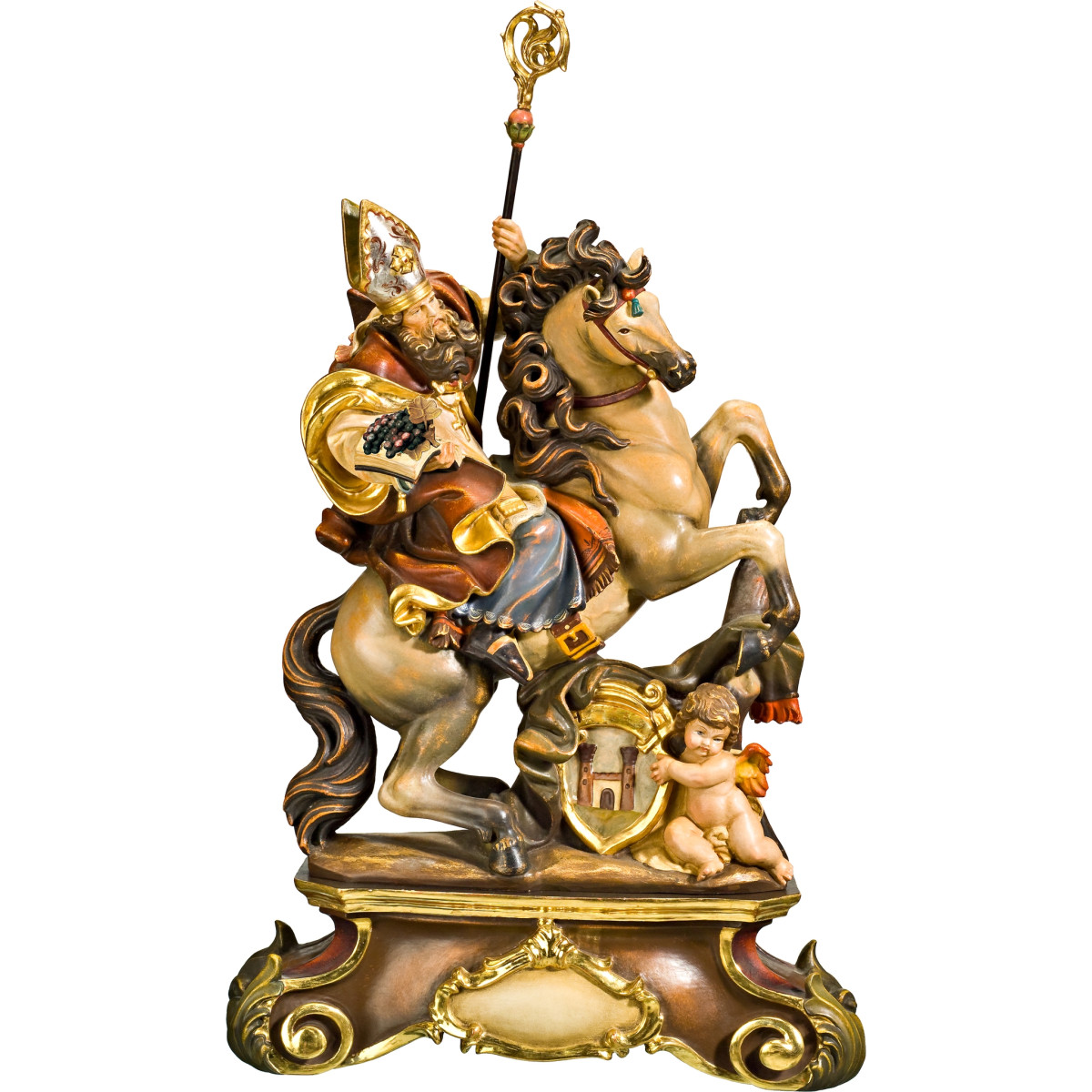 São Urbano a cavalo com pedestal