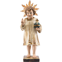 Niño Jesús de pie con aureola