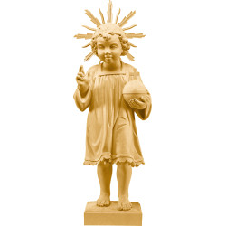 Menino Jesus de pé com auréola