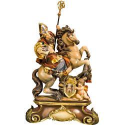 St. Wolfgang on horse with pedestal