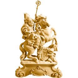 St. Rupert on horse with pedestal