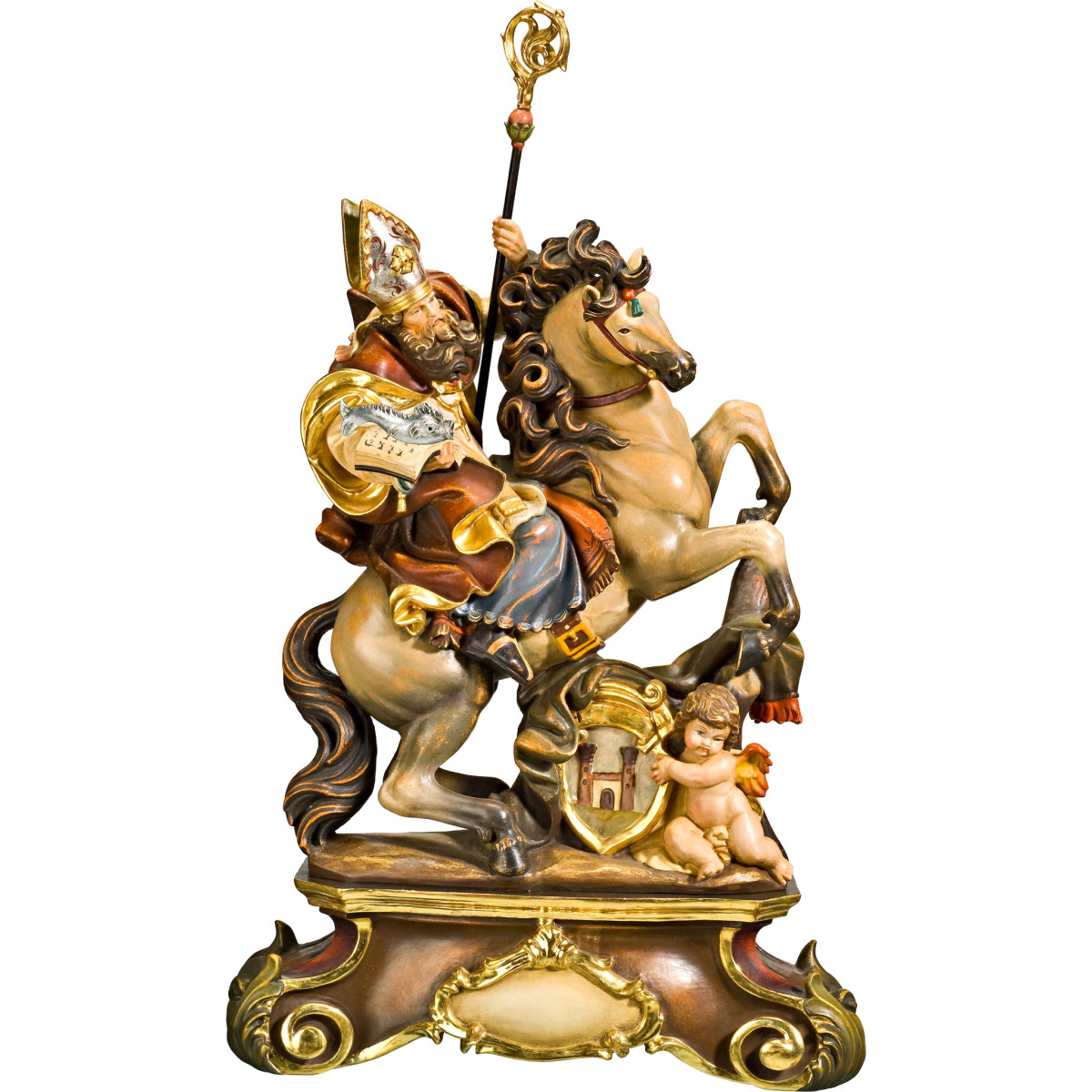 São Eurico a cavalo com pedestal