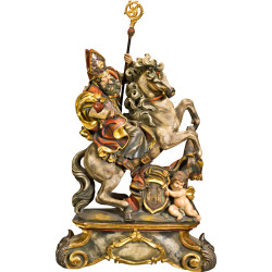 St. Augustin on horse with pedestal