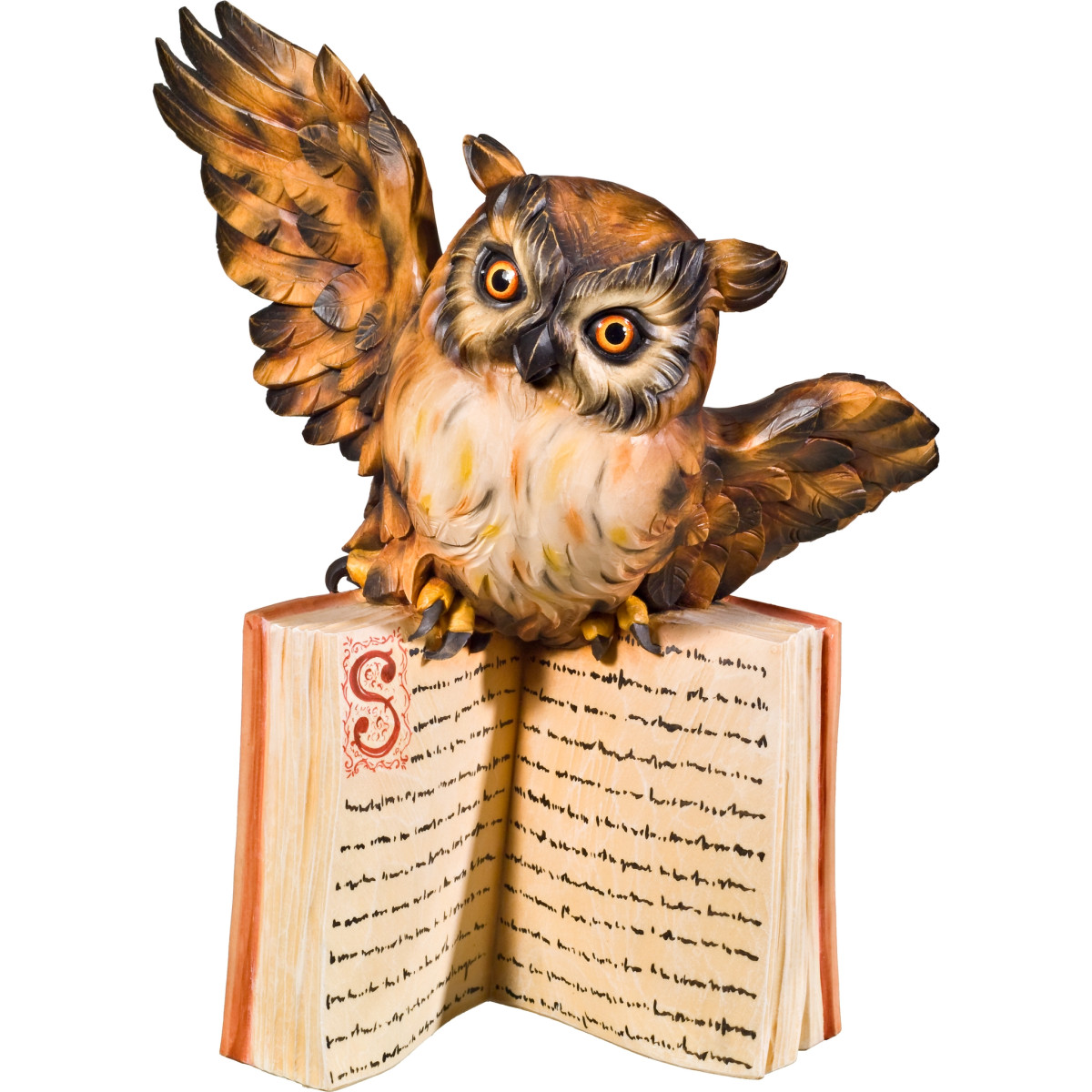Coruja a voar sobre livro | Bergland