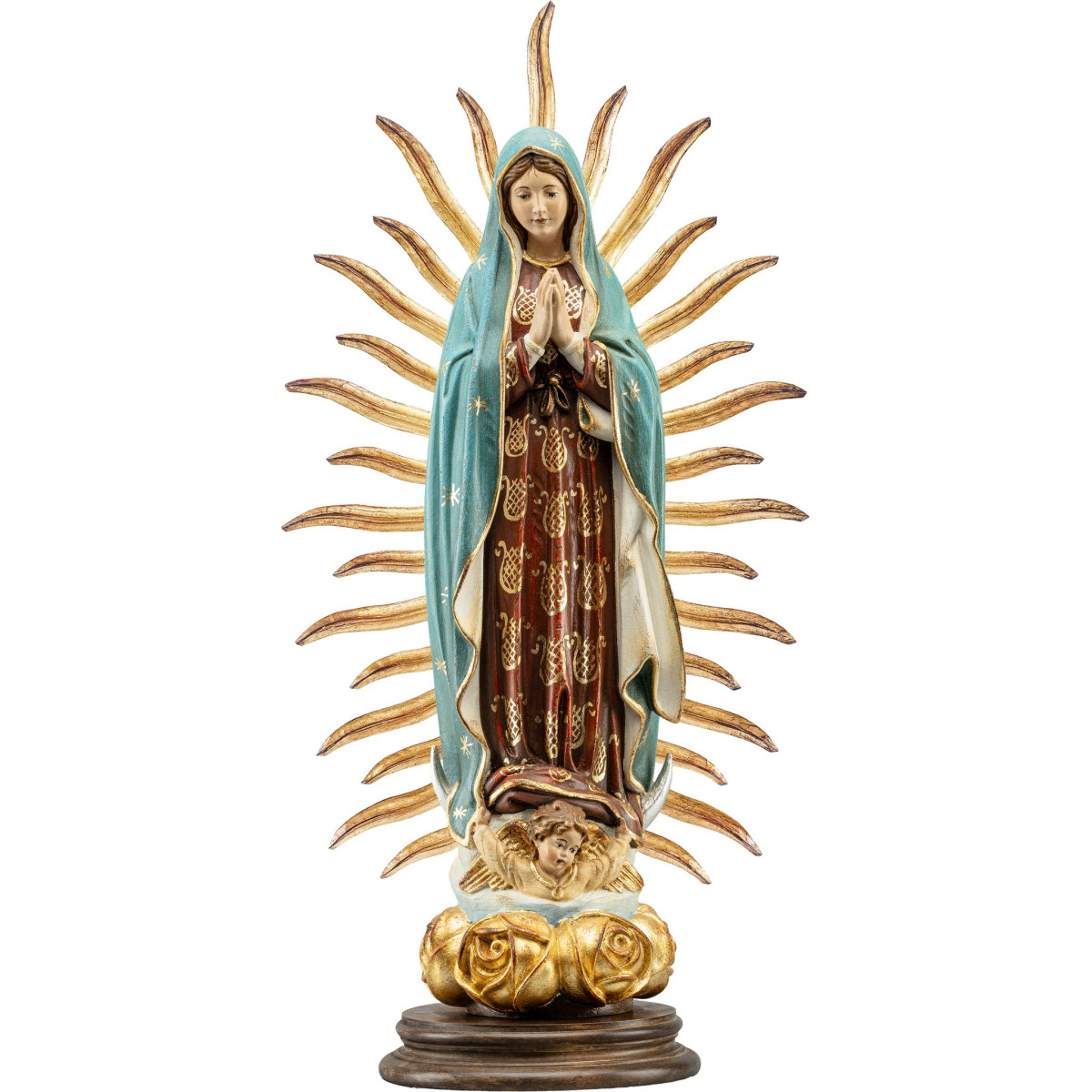 Nuestra Señora de Guadalupe y rosas | Bergland