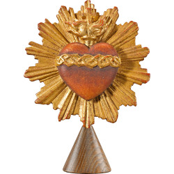 Sacred Heart of Jesus on base cone-shaped