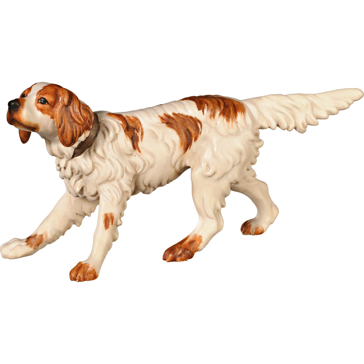 English Setter in legno scolpito