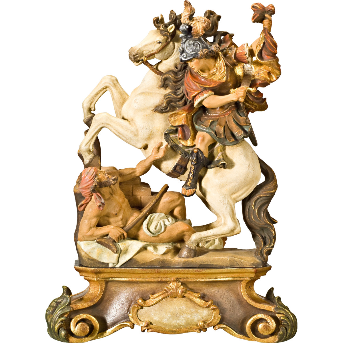 St. Martin on horse with pedestal
