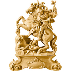 São Martinho a cavalo com pedestal