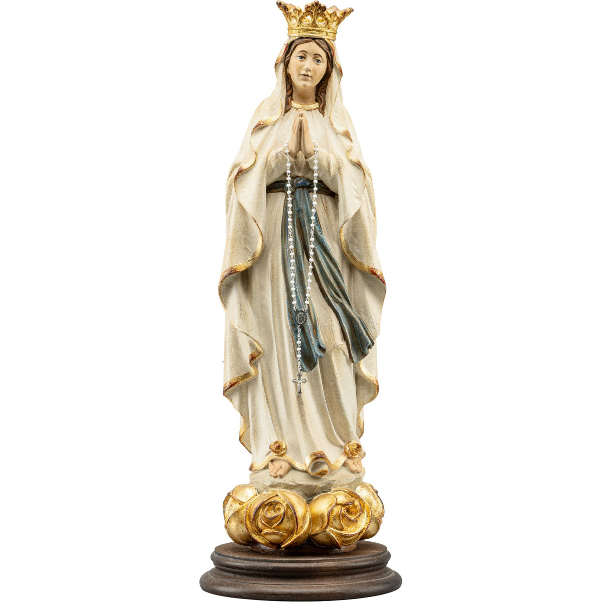 Nossa Senhora de Lourdes com coroa e rosas | Bergland