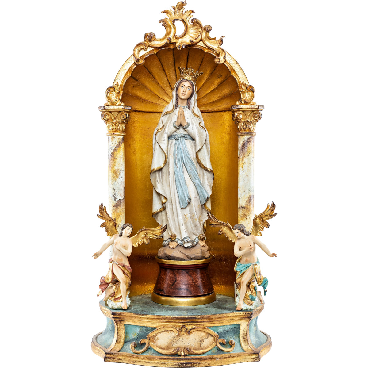 Virgen de Lourdes con Corona Altar | Bergland