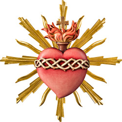 Sacrado Coração de Jesus com auréola
