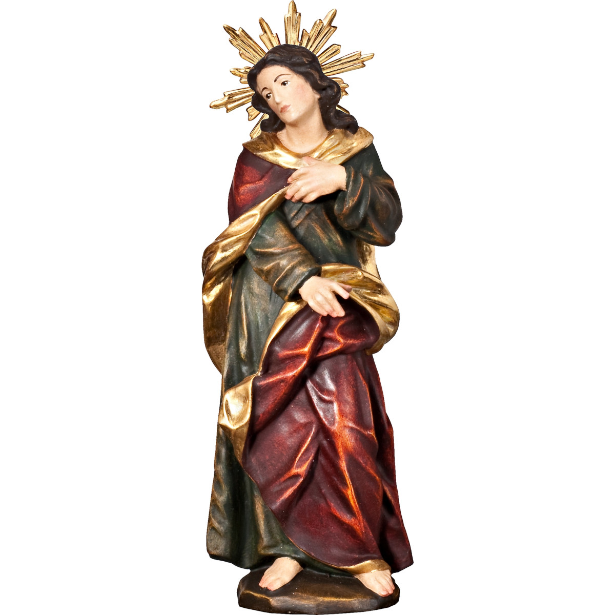 St. John for crucifixion group with aureole