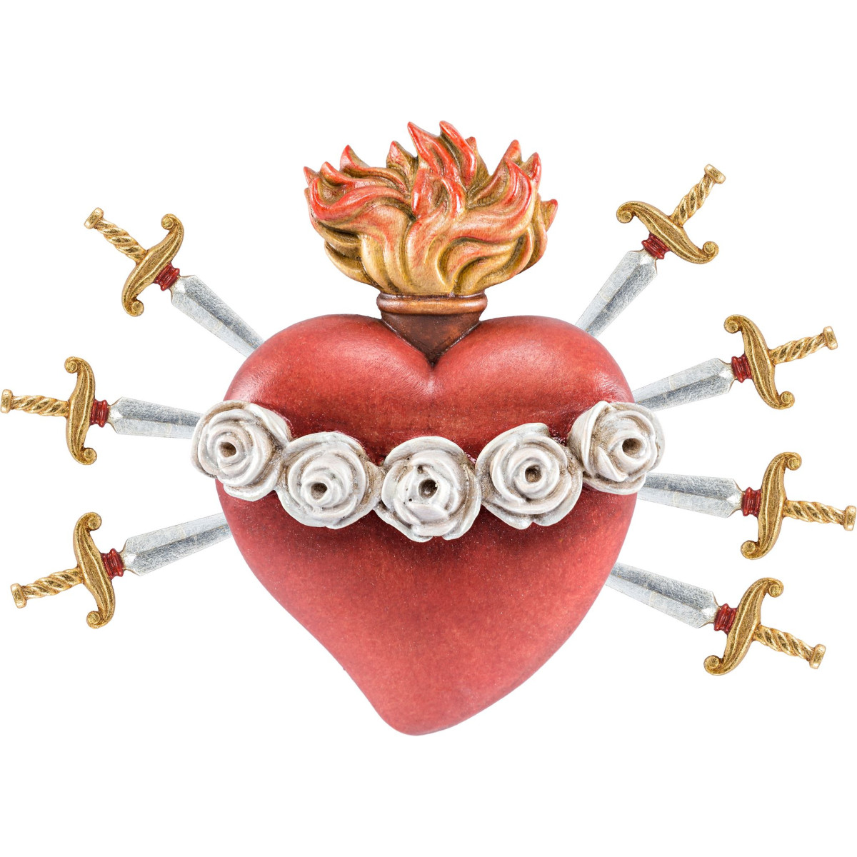 Sagrado Corazón de María con 7 espadas