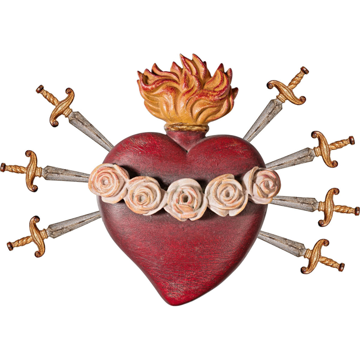 Sagrado Corazón de María con 7 espadas