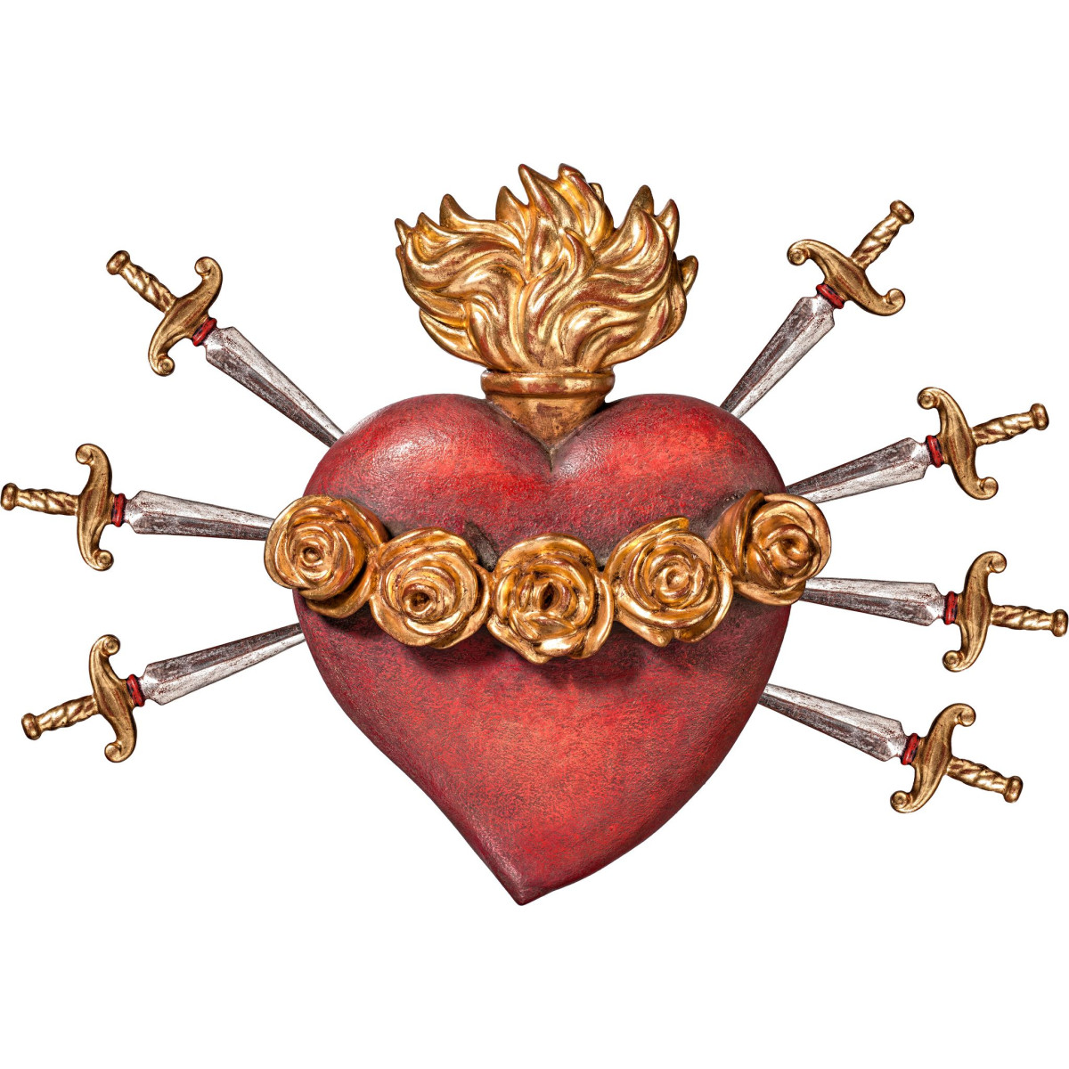 Sagrado Corazón de María con 7 espadas