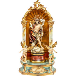 São João Batista com auréola - Altar caseiro barroco