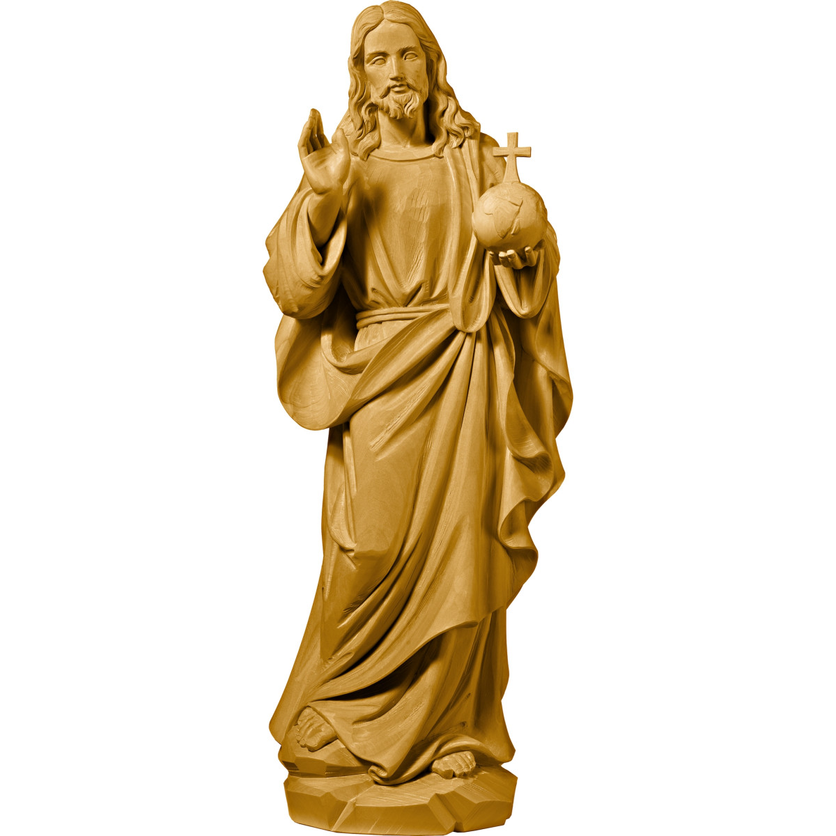 Salvator Mundi em madeira | Bergland